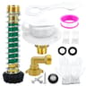 Automotive Lead-Free Brass Inlet Water Inlet Connection Check Valve Mounting KitWhite