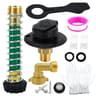 Automotive Lead-Free Brass Inlet Water Inlet Connection Check Valve Mounting KitWhite