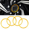 Car Metal Wheel Hub Decoration Ring for Series Red Alloy Trim Accessory