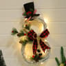 LED Christmas Vine Ring with Lights Festive Garland Decoration for Home, Hotel & Event Displays