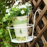 Heavy-Duty Hanging Flower Pot Rack for Balcony Railings and Garden Plants