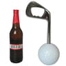 Gold Golf Ball Bottle Opener - Zinc Alloy Heavy Duty Beer Opener and Desktop Ornament