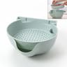 Double Layer Snack Bowl With Phone Holder And Colander Basket 2