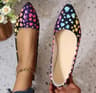 Women Pointed Toe Flat Ballerina Shoes 10