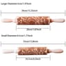Engraved Wooden Rolling Pin For Decorative Baking 3