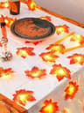 Cozy Autumn Maple Leaf LED String Lights Battery Operated Waterproof Fall Decor 6