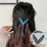 Luxury Crystal V Shape Hair Clip For Women 10