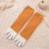 Soft Fluffy Animal Pawprint Fleece Socks For Women Winter Home Comfort 6