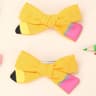 Cute Pencil Bow Hair Clips Set For Girls Back To School Accessories 15