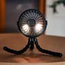 4 In 1 Octopus Shape Rechargeable Mini Fan With Flexible Legs And Night Light 6