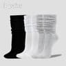 Womens Pile Up Mid Length Socks Set 9