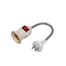 Plug In Lamp Socket Holder For Simple Portable Lighting 6