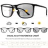 Photochromic Square Reading Glasses 7