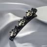 Double Layer Braided Hairclip With Rhinestone And Faux Pearl Accent 2