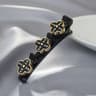 Double Layer Braided Hairclip With Rhinestone And Faux Pearl Accent 8
