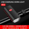 Solar Bicycle Front Light With Horn And USB C Charging 13