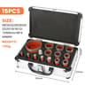 Elite 15 Piece Industrial Vacuum Brazed Diamond Core Suite 7