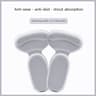 Anatomical T Shape Heel Cushion And Friction Shield 6