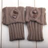 Short Rhombus Geometric Knit Boot Cuffs 7
