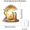 Modern Tree Of Life And Family Acrylic Desktop Ornament 6