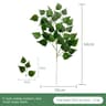 Silver Dollar Artificial Eucalyptus Greenery Stem 11