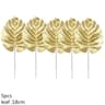 Artificial Gold And Green Tropical Palm Leaves 7