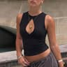 Backless Tank Top For Women Slim Fit Sleeveless Casual Summer Basic Vest 5