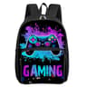 Game Controller Back to School Gaming Backpack for Kids School Backpack with Square Front Pockets