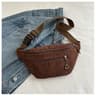 Corduroy Crossbody Bag For Women Casual Chest Sling  Waist Bag 6
