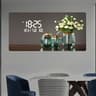 Modern Large Wall Clock With Abstract Geometric Art Quartz Decor For Living Room  Bedroom 0