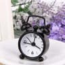 Mini Metal Alarm Clock for Travel & Bedside Cute Analog Kids Alarm Clock