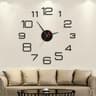 Modern DIY Wall Clock Large Acrylic Mirror Quartz Wall Clock For Living Room Decor 3