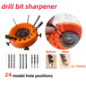 Degree Drill Bit Sharpener Angle Grinder Attachment For Bits 10