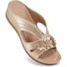 Womens Flower Hollow Wedge Slippers Comfortable Non Slip Platform Sandals 9