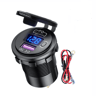 Dual USB Car Charger Socket With Fast Charging And LED Voltmeter 3