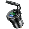 Dual Port USB Car Charger Socket With Fast Charging LED Display And Power Switch 8