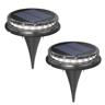 LED Solar Ground Lights Waterproof Garden Pathway Lights Warm White 5