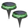 LED Solar Ground Lights Waterproof Garden Pathway Lights Warm White 7