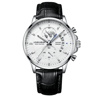 Mens Chronograph Quartz Watch With Leather Band Luminous Display And Date 6