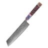 Damascus Steel Kitchen Knife Set With Wood Handles Japanese Chef Knives 8