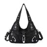 Vintage Dumpling Shoulder Bag With Top Handle And Zipper Closure 1