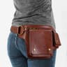 Punk Motorcycle Style Waist Bag With Adjustable Belt Retro Outdoor Fanny Pack 2
