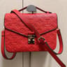 Womens Small PU Leather Crossbody Satchel Bag With Flap Pocket And Gold Tone Hardware 3