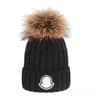 Unisex Ribbed Knit Beanie Hat With Faux Fur Pom Pom And Warm Cuffed Design 3
