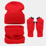 Boys Winter Hat Scarf And Gloves Polyester Cold Weather Accessories 2