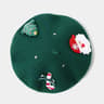 Christmas Bow Beret Hat For Women With Jacquard Knit Winter Design 1