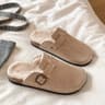 Womens Platform Slippers With Fuzzy Lining And Non Slip Thick Sole 3