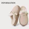 Womens Plush Winter Slippers With Thick Sole And Non Slip Design 8