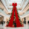 Extra Large Burgundy Velvet Christmas Bow Ornament For Tree And Window Decor 1