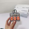 Mini House Keychain Pendant With Microfiber Pouch For Keys And Bags 6